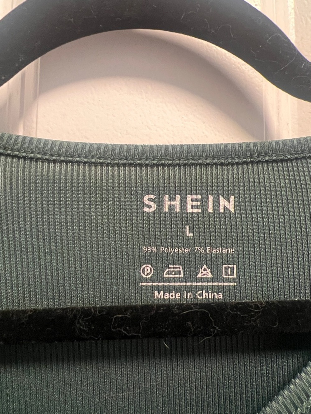 SHEIN Dark Teal Ruched V-Neck Crop Top - Picture 2 of 4